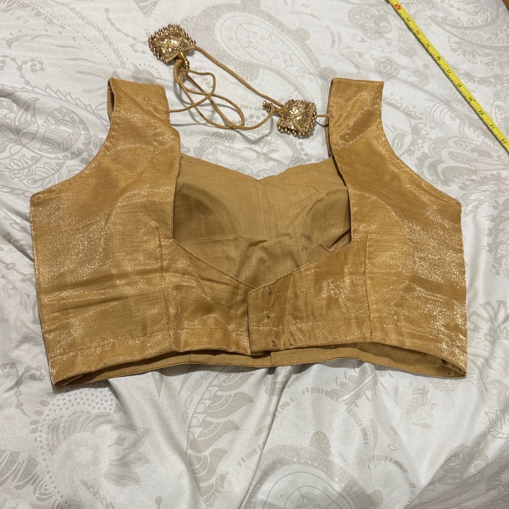 Gold Embroidered Blouse - Picture 3 of 5